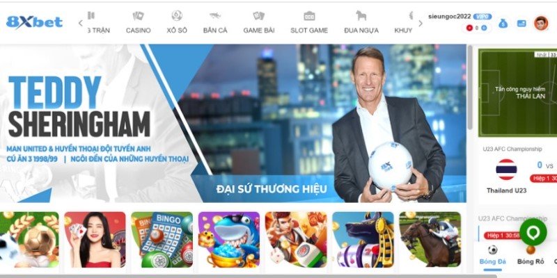 Giao diện 8XBET