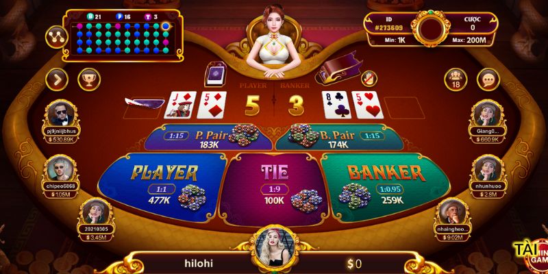 Các Thế Bài Baccarat phổ biến 